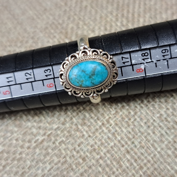 Sterling Silver Persian Turquoise Ring - Picture 4 of 7